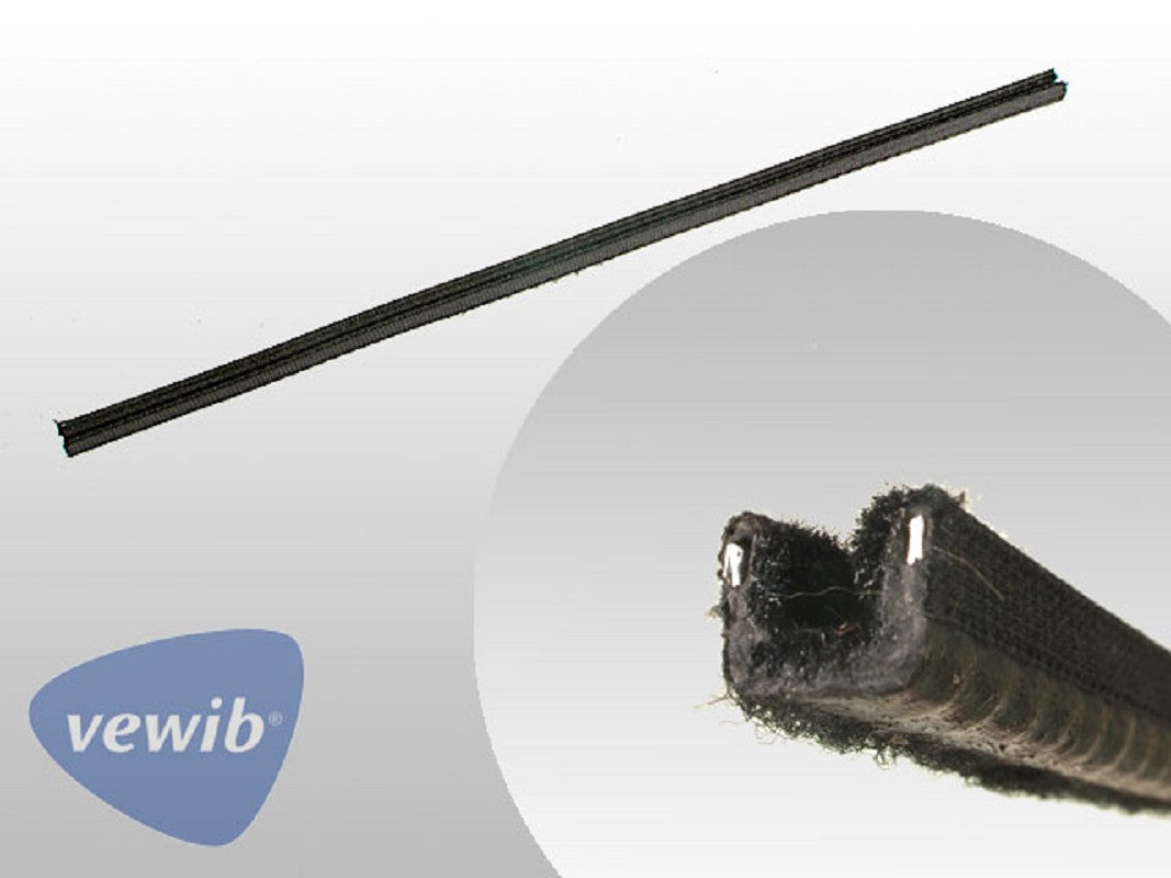 Fensterführung-Samtschiene hinten