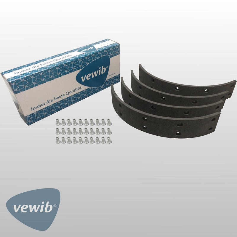 Bremsbeläge zum Aufnieten, für Bus hinten ab '55 - Peter Ebeling Ersatzteile