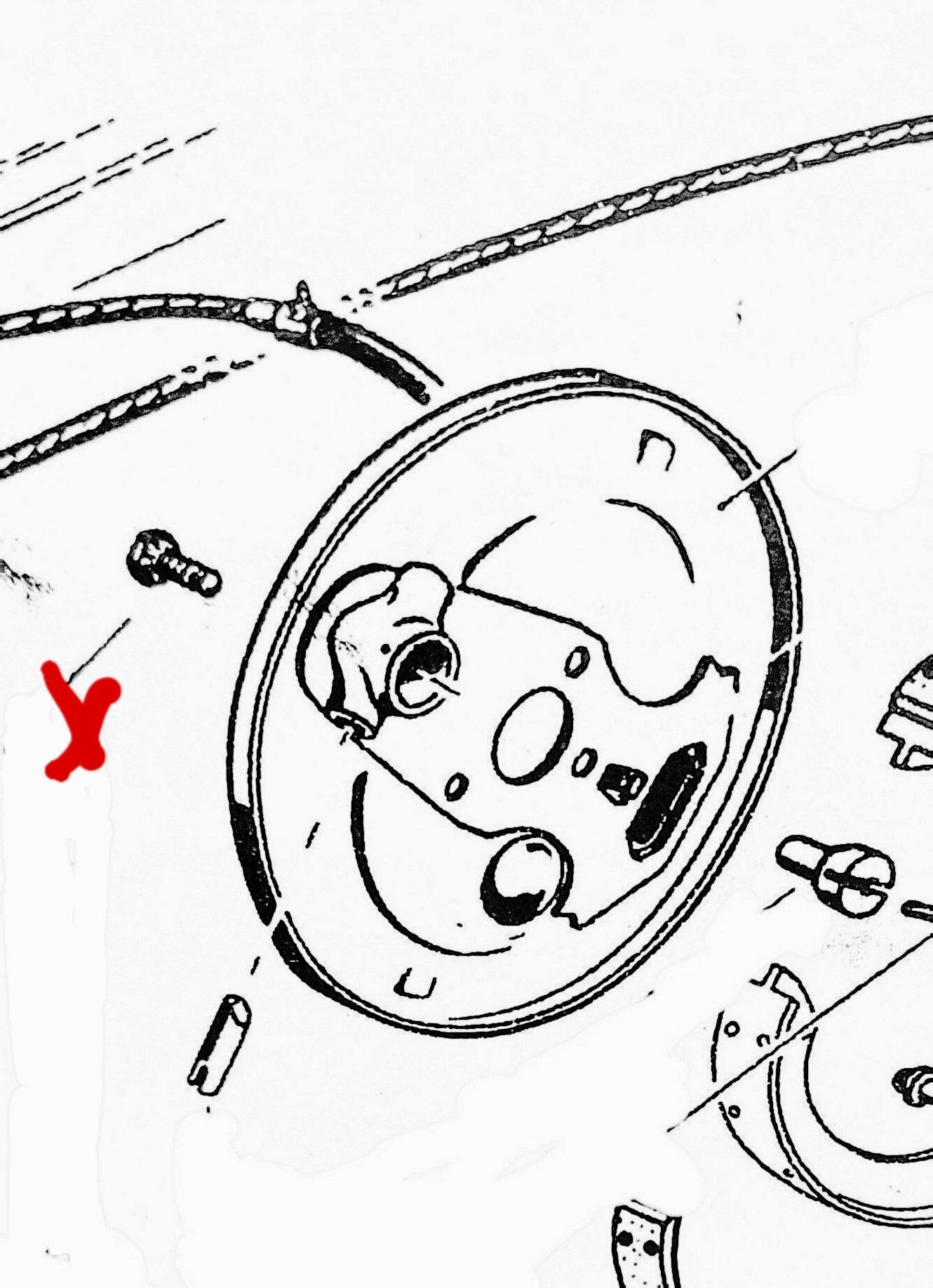 Schraube für Nachstellkegel, Seilzugbremse