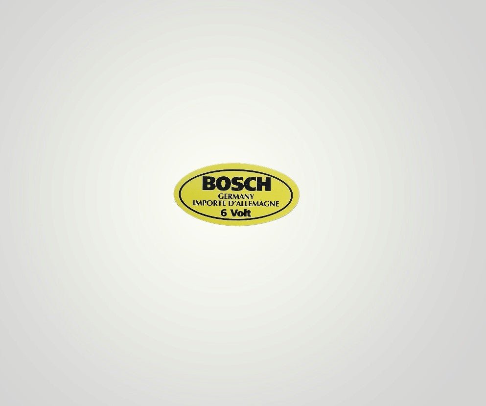 Aufkleber für Zündspule 6 Volt - Peter Ebeling Ersatzteile