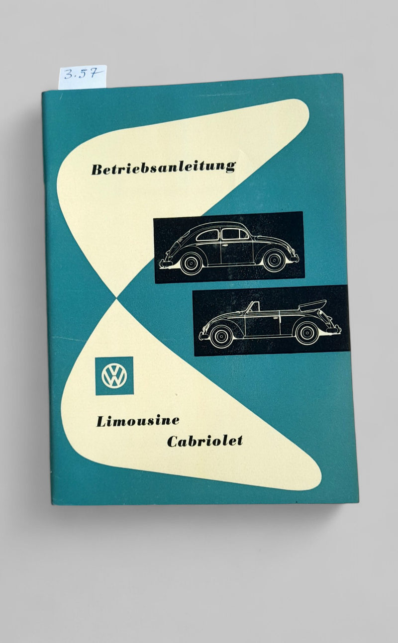 Betriebsanleitung f. Käfer, März 1957 - Peter Ebeling Ersatzteile