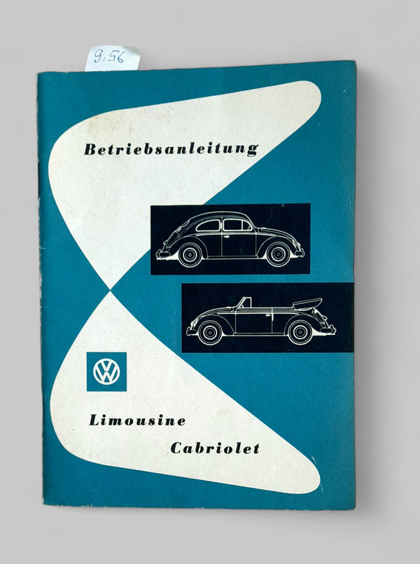 Betriebsanleitung f. Käfer, September 1956 - Peter Ebeling Ersatzteile